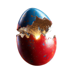 Exploding Easter Egg Vinyl Car Decal Sticker – Waterproof & UV-Resistant 8" Exploding Easter Egg Vinyl Car Decal Sticker – Waterproof & UV-Resistant 8"