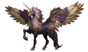 Unicorn-Dragon Hybrid Vinyl Car Decal Sticker – Waterproof & UV-Resistant 8"