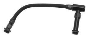 Russell Automotive Carburetor Fuel Line for Holley 4150 Series | Premium -6 AN Hose, Black Anodized Finish Russell Automotive Carburetor Fuel Line for Holley 4150 Series | Premium -6 AN Hose, Black Anodized Finish