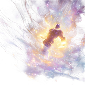 Radiant Cosmic Being Vinyl Car Decal Sticker – Waterproof & UV-Resistant 8"