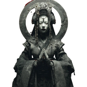 Cybernetic Geisha V2 Vinyl Car Decal Sticker – Waterproof & UV-Resistant 8"