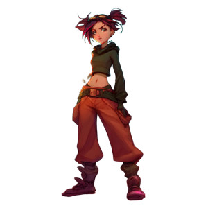 40K Psyker Girl Vinyl Car Decal Sticker – Waterproof & UV-Resistant 8"