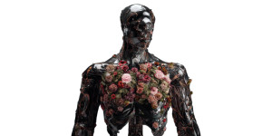 Toxic Flower Humanoid Vinyl Car Decal Sticker – Waterproof & UV-Resistant 8"