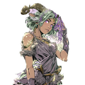 Fey Satyr Character Vinyl Car Decal Sticker – Waterproof & UV-Resistant 8"