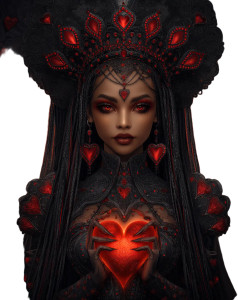 Queen Of Hearts V4 Vinyl Car Decal Sticker – Waterproof & UV-Resistant 8"