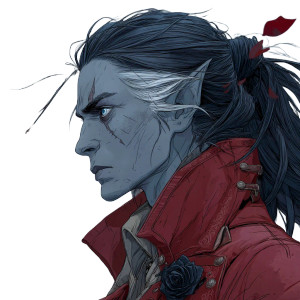 Drow Rogue Swashbuckler V2 Vinyl Car Decal Sticker – Waterproof & UV-Resistant 8"