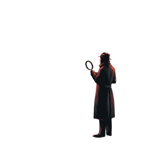 Detective Solving Crime Vinyl Car Decal Sticker – Waterproof & UV-Resistant 8"