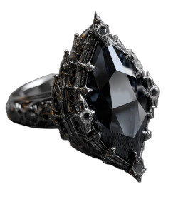 Gothic Cathedral Ring Vinyl Car Decal Sticker – Waterproof & UV-Resistant 8"