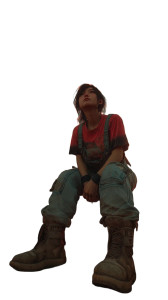 Post-Apocalyptic Girl V2 Vinyl Car Decal Sticker – Waterproof & UV-Resistant 8"