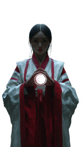 Mystical Shrine Maiden Vinyl Car Decal Sticker – Waterproof & UV-Resistant 8" Mystical Shrine Maiden Vinyl Car Decal Sticker – Waterproof & UV-Resistant 8"