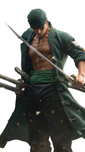 Zoro Battle Stance Vinyl Car Decal Sticker – Waterproof & UV-Resistant 8"