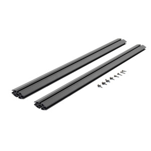 Upgrade Your Truck | Go Rhino XRS Bed Cargo Rack Side Rail | Easy Install, Cut to Fit, Textured Black Steel | Compatible with XRS 4-CORE