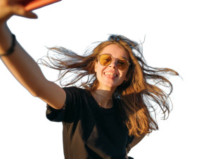 Happy Selfie Woman Vinyl Car Decal Sticker – Waterproof & UV-Resistant 8" Happy Selfie Woman Vinyl Car Decal Sticker – Waterproof & UV-Resistant 8"