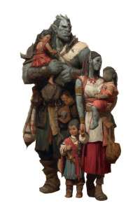 Fantasy Family Portrait V2 Vinyl Car Decal Sticker – Waterproof & UV-Resistant 8"