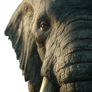 Elephant Head Vinyl Car Decal Sticker – Waterproof & UV-Resistant 8"