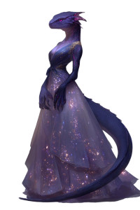 Violet Lizard Queen Vinyl Car Decal Sticker – Waterproof & UV-Resistant 8"