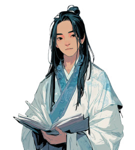 Hanfu Scholar Vinyl Car Decal Sticker – Waterproof & UV-Resistant 8" Hanfu Scholar Vinyl Car Decal Sticker – Waterproof & UV-Resistant 8"