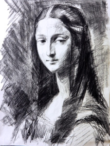 Mona Lisa Drawing Vinyl Car Decal Sticker – Waterproof & UV-Resistant 8"