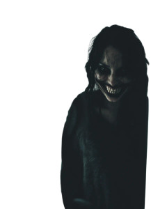 Possessed Woman Smiling Vinyl Car Decal Sticker – Waterproof & UV-Resistant 8"