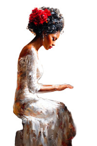 Elegant Pianist Portrait Vinyl Car Decal Sticker – Waterproof & UV-Resistant 8"