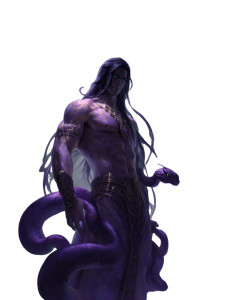 Purple Snake-Arm God Vinyl Car Decal Sticker – Waterproof & UV-Resistant 8"