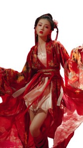 Asian Hanfu Celebrity Vinyl Car Decal Sticker – Waterproof & UV-Resistant 8"