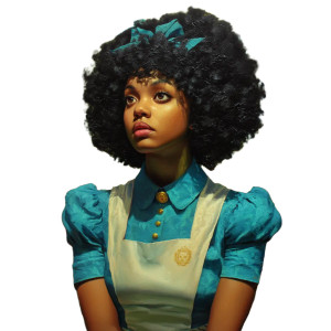 Afro Alice Wonderland Vinyl Car Decal Sticker – Waterproof & UV-Resistant 8"