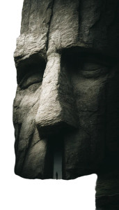 Stone Face Path Vinyl Car Decal Sticker – Waterproof & UV-Resistant 8"