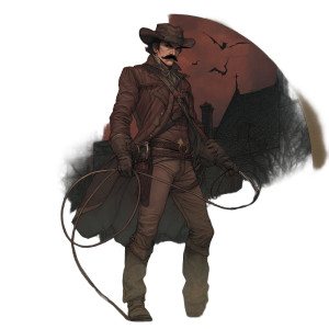 Vampire Hunter Cowboy Vinyl Car Decal Sticker – Waterproof & UV-Resistant 8" Vampire Hunter Cowboy Vinyl Car Decal Sticker – Waterproof & UV-Resistant 8"