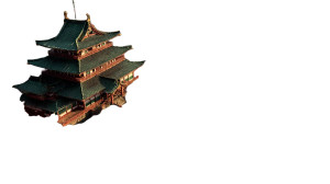 Japanese Mountain Castle Vinyl Car Decal Sticker – Waterproof & UV-Resistant 8"