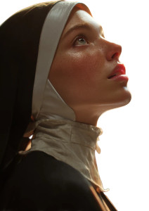 Radiant Nun Portrait Vinyl Car Decal Sticker – Waterproof & UV-Resistant 8" Radiant Nun Portrait Vinyl Car Decal Sticker – Waterproof & UV-Resistant 8"