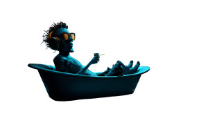 Surreal Dj Bath Vinyl Car Decal Sticker – Waterproof & UV-Resistant 8"