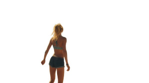 Margot Robbie Volleyball Vinyl Car Decal Sticker – Waterproof & UV-Resistant 8"