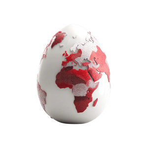 Easter Egg Earth Vinyl Car Decal Sticker – Waterproof & UV-Resistant 8"