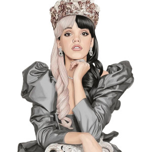 Royal Queen Melanie Vinyl Car Decal Sticker – Waterproof & UV-Resistant 8"