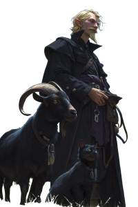 Halfling Warlock Portrait Vinyl Car Decal Sticker – Waterproof & UV-Resistant 8"