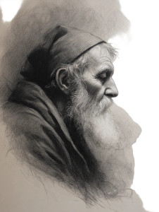 Homeless Man Portrait Vinyl Car Decal Sticker – Waterproof & UV-Resistant 8"