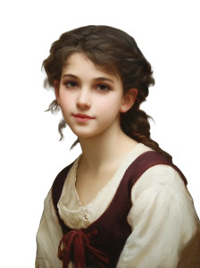 Young Girl Painting Vinyl Car Decal Sticker – Waterproof & UV-Resistant 8"