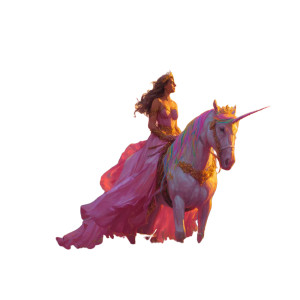 Princess On Unicorn Vinyl Car Decal Sticker – Waterproof & UV-Resistant 8" Princess On Unicorn Vinyl Car Decal Sticker – Waterproof & UV-Resistant 8"