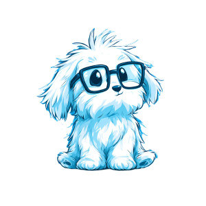 Cartoon Puppy Mascot Vinyl Car Decal Sticker – Waterproof & UV-Resistant 8"