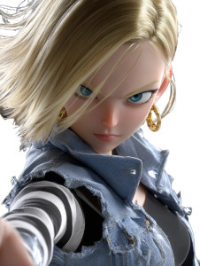 Android 18 Render Vinyl Car Decal Sticker – Waterproof & UV-Resistant 8"