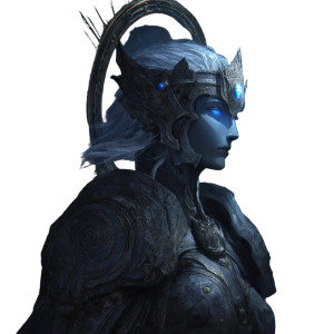 Divine Goddess Portrait Vinyl Car Decal Sticker – Waterproof & UV-Resistant 8"