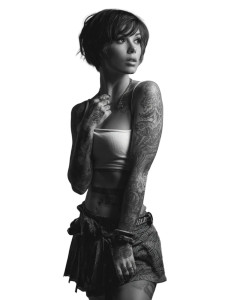 Tattooed Model Photoshoot Vinyl Car Decal Sticker – Waterproof & UV-Resistant 8" Tattooed Model Photoshoot Vinyl Car Decal Sticker – Waterproof & UV-Resistant 8"