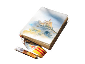 Vintage Book Illustration V2 Vinyl Car Decal Sticker – Waterproof & UV-Resistant 8"