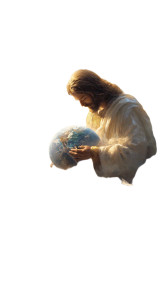 Divine Earth Holder Vinyl Car Decal Sticker – Waterproof & UV-Resistant 8"