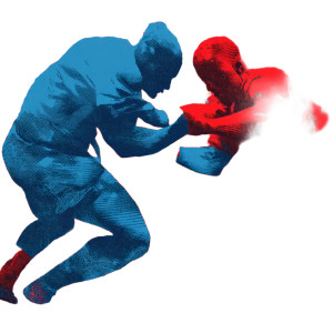 Graffiti Wrestlers Fight Vinyl Car Decal Sticker – Waterproof & UV-Resistant 8"