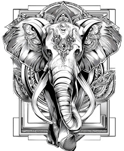 Wisdom Elephant Mandala Vinyl Car Decal Sticker – Waterproof & UV-Resistant 8" Wisdom Elephant Mandala Vinyl Car Decal Sticker – Waterproof & UV-Resistant 8"