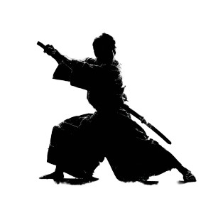 Digital Samurai Strike Vinyl Car Decal Sticker – Waterproof & UV-Resistant 8"