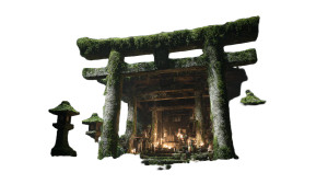 Ancient Mystical Shrine Vinyl Car Decal Sticker – Waterproof & UV-Resistant 8"