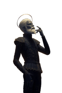 Cybernetic Celestial Deity Vinyl Car Decal Sticker – Waterproof & UV-Resistant 8"